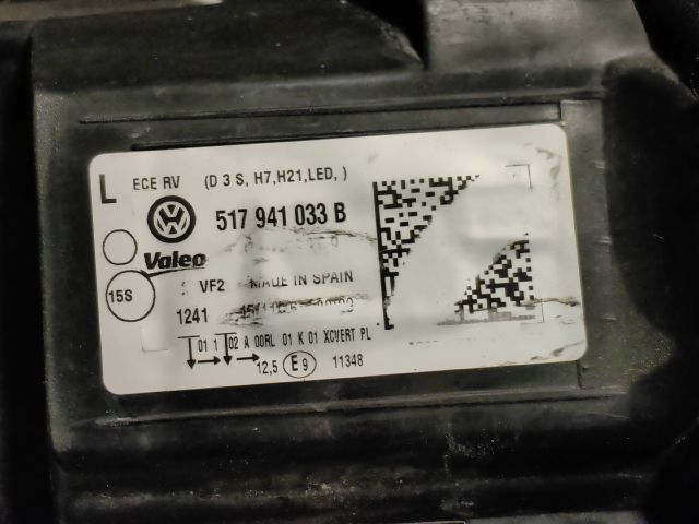 bontott VW GOLF SPORTSVAN Bal Xenon Fényszóró