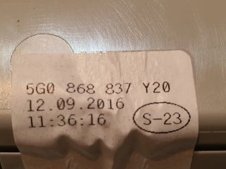 bontott VW GOLF SPORTSVAN Beltér Világítás Első