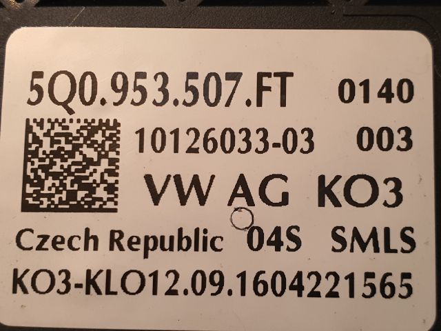 bontott VW GOLF SPORTSVAN Komplett Kormánykapcsoló (Bajuszkapcsoló)