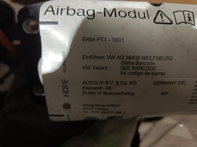 bontott VW GOLF SPORTSVAN Utasoldali Légzsák