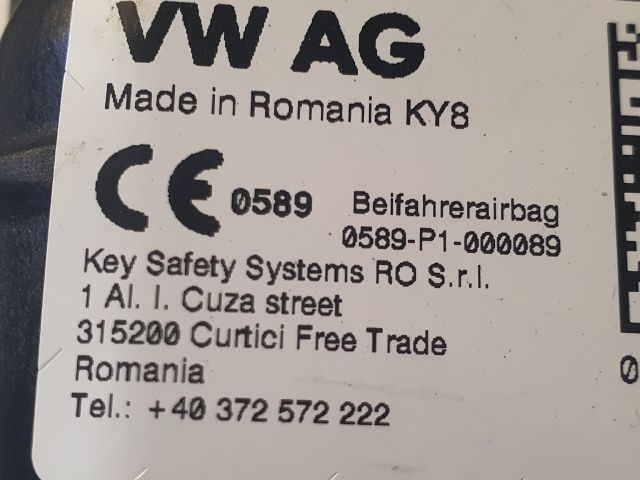 bontott VW GOLF SPORTSVAN Utasoldali Légzsák