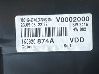 bontott VW GOLF V Kilométeróra