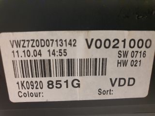 bontott VW GOLF V Kilométeróra