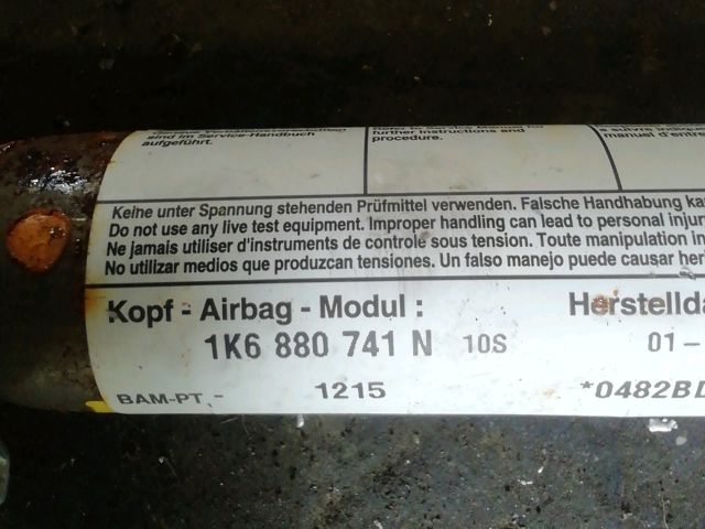 bontott VW GOLF V Bal első Függöny Légzsák