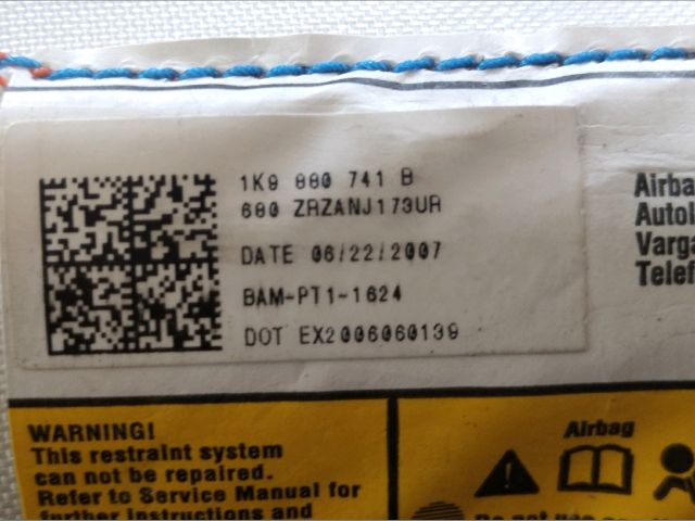 bontott VW GOLF V Bal első Függöny Légzsák