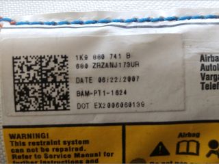 bontott VW GOLF V Bal első Függöny Légzsák