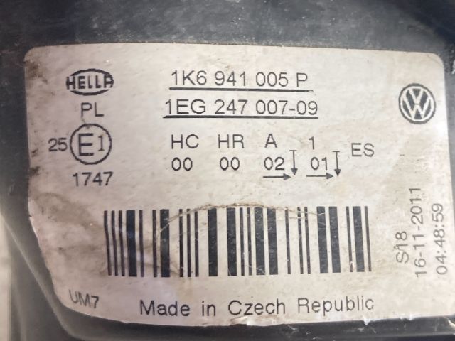 bontott VW GOLF V Bal Fényszóró