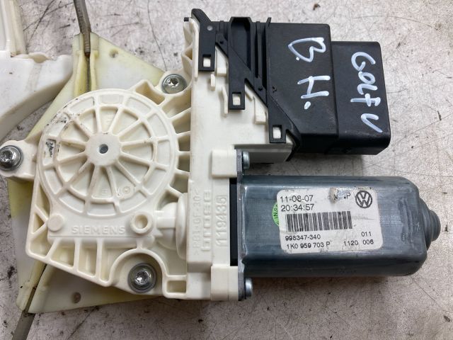 bontott VW GOLF V Bal hátsó Ablakemelő Szerkezet (Elektromos)