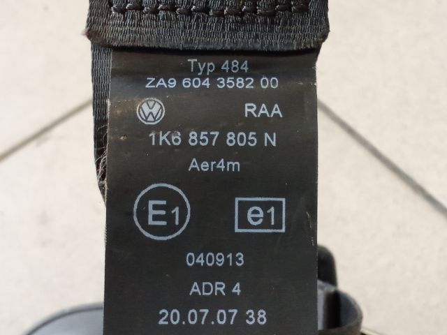 bontott VW GOLF V Bal hátsó Biztonsági Öv