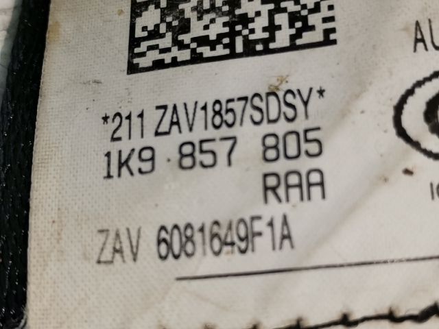 bontott VW GOLF V Bal hátsó Biztonsági Öv