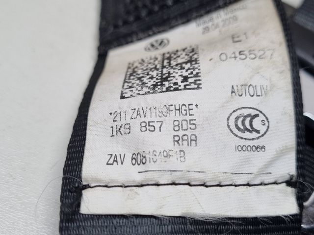 bontott VW GOLF V Bal hátsó Biztonsági Öv