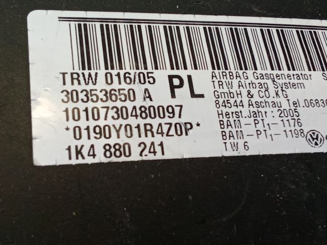 bontott VW GOLF V Bal Oldallégzsák