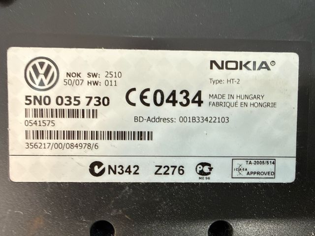 bontott VW GOLF V Bluetooth Elektronika