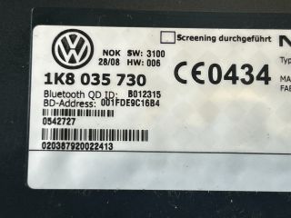 bontott VW GOLF V Bluetooth Elektronika