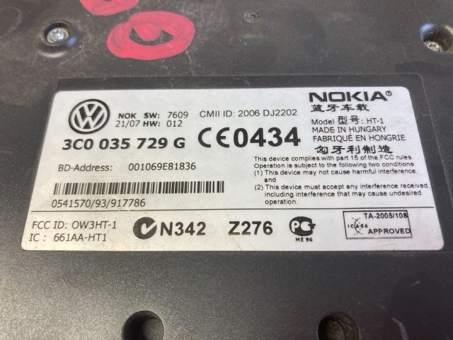 bontott VW GOLF V Bluetooth Elektronika