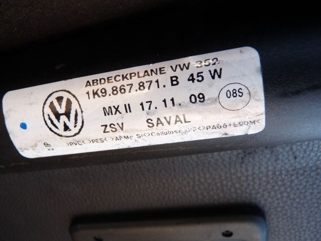 bontott VW GOLF V Csomagtér Roló