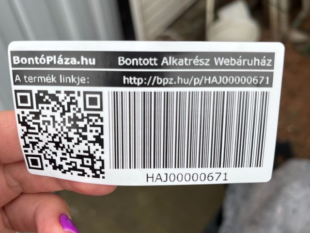 bontott VW GOLF V Csomagtérajtó (Üres lemez)