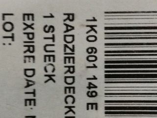 bontott VW GOLF V Dísztárcsa (1 db)