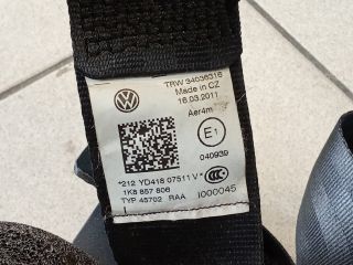 bontott VW GOLF V Hátsó Biztonsági Öv Szett