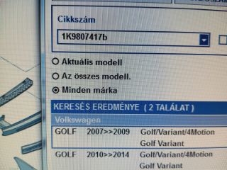 bontott VW GOLF V Hátsó Lökhárító (Üresen)