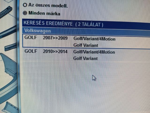 bontott VW GOLF V Hátsó Lökhárító (Üresen)