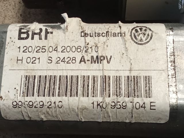 bontott VW GOLF V Jobb hátsó Ablakemelő Motor