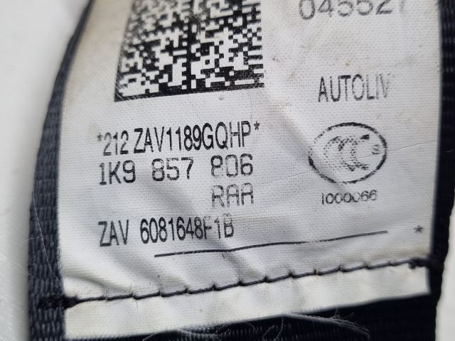 bontott VW GOLF V Jobb hátsó Biztonsági Öv