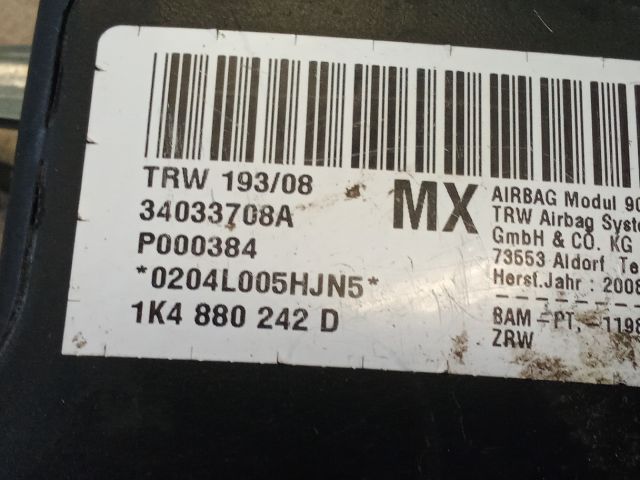 bontott VW GOLF V Jobb Oldallégzsák