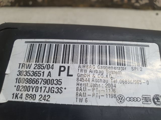 bontott VW GOLF V Jobb Oldallégzsák