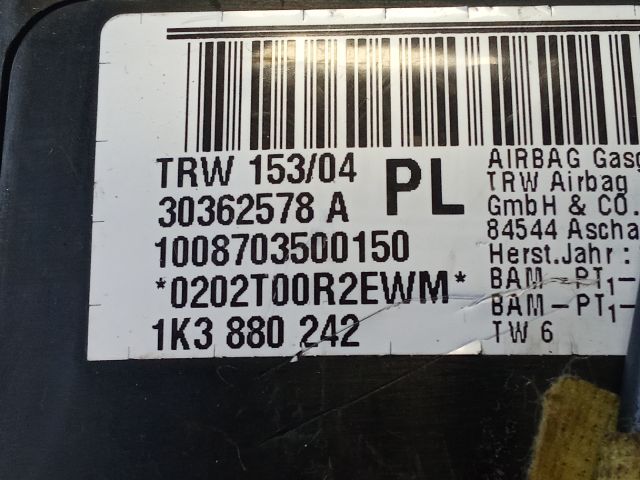 bontott VW GOLF V Jobb Oldallégzsák