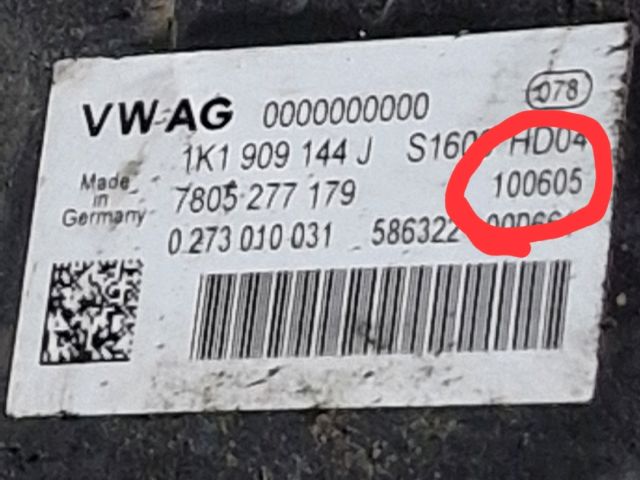 bontott VW GOLF V Kormánymű (Elektromos)