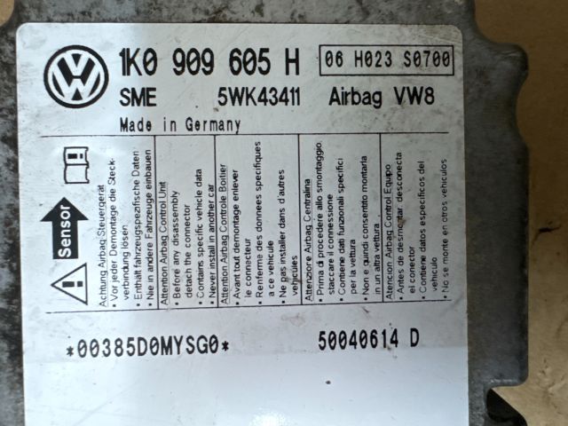 bontott VW GOLF V Légzsák Elektronika