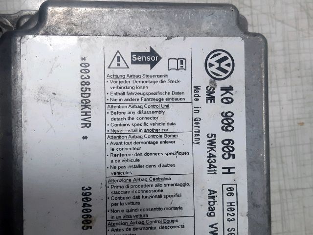 bontott VW GOLF V Légzsák Elektronika