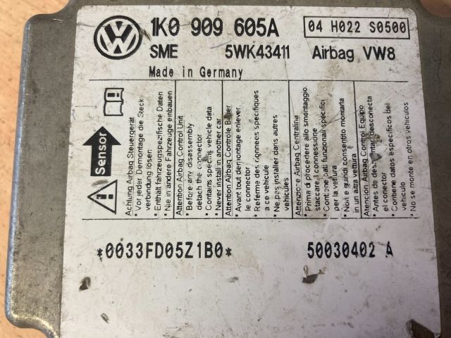 bontott VW GOLF V Légzsák Elektronika