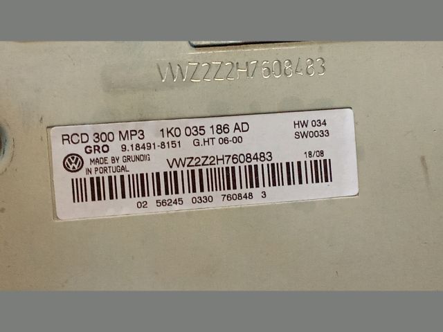 bontott VW GOLF V Rádió / CD