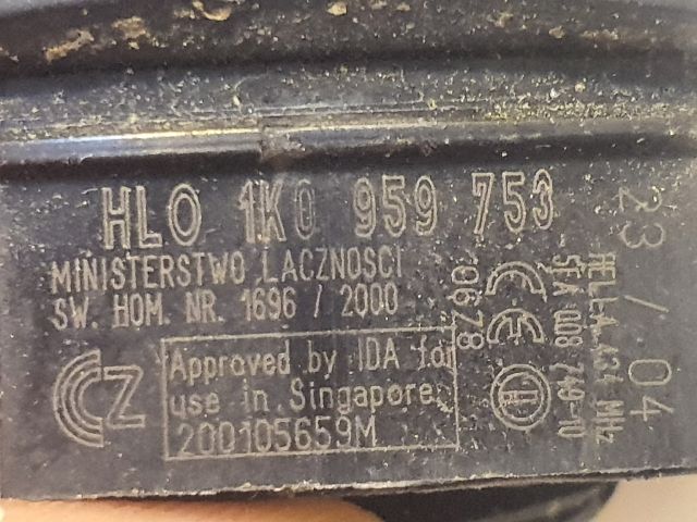 bontott VW GOLF V Távirányító Kulcsbetét