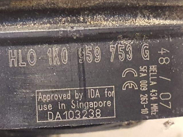 bontott VW GOLF V Távirányító Kulcsbetét