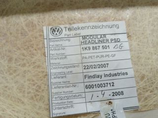 bontott VW GOLF V Tetőkárpit