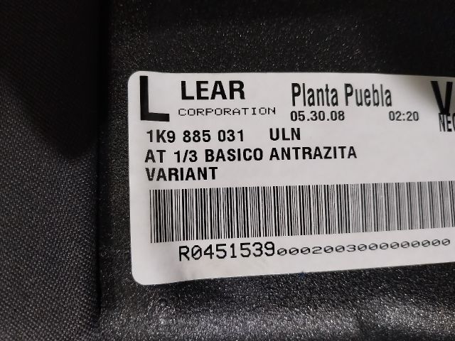 bontott VW GOLF V Ülés Szett