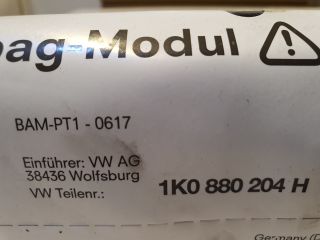 bontott VW GOLF V Utasoldali Légzsák