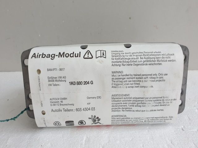 bontott VW GOLF V Utasoldali Légzsák