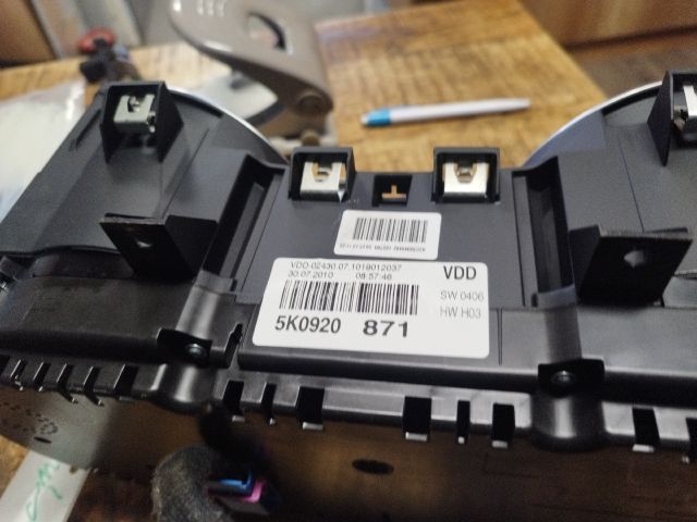 bontott VW GOLF VI Kilométeróra