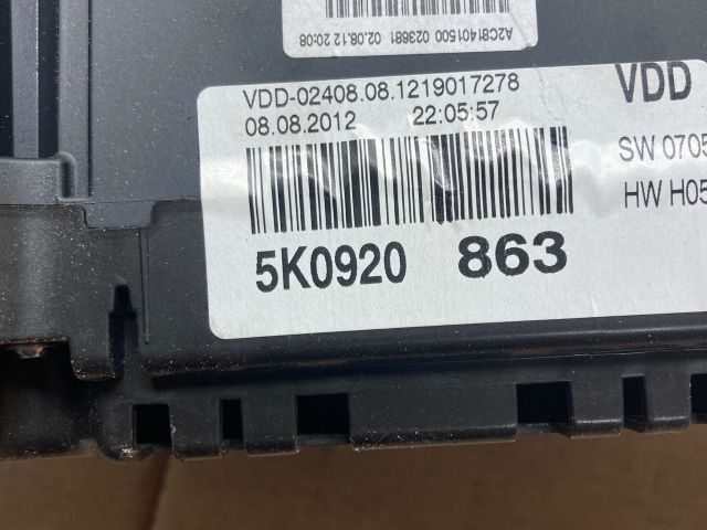 bontott VW GOLF VI Kilométeróra