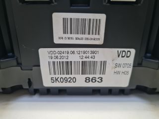 bontott VW GOLF VI Kilométeróra