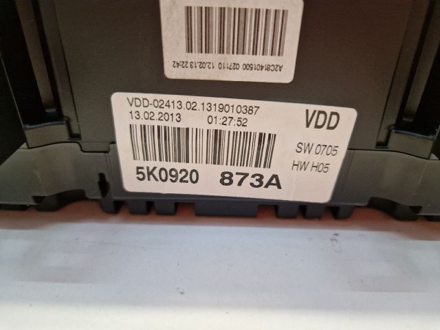 bontott VW GOLF VI Kilométeróra