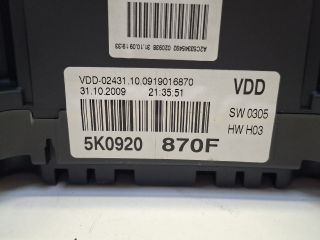 bontott VW GOLF VI Kilométeróra