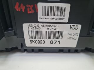 bontott VW GOLF VI Kilométeróra