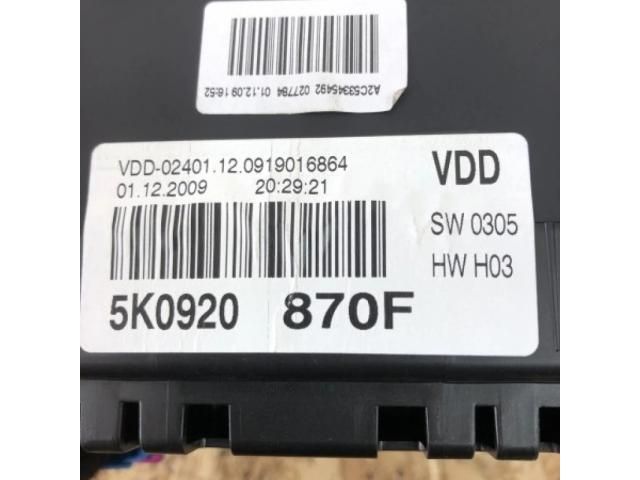 bontott VW GOLF VI Kilométeróra