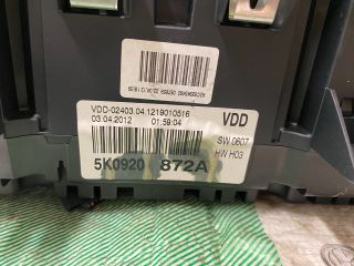 bontott VW GOLF VI Kilométeróra