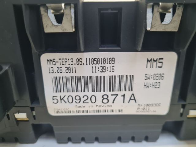 bontott VW GOLF VI Kilométeróra